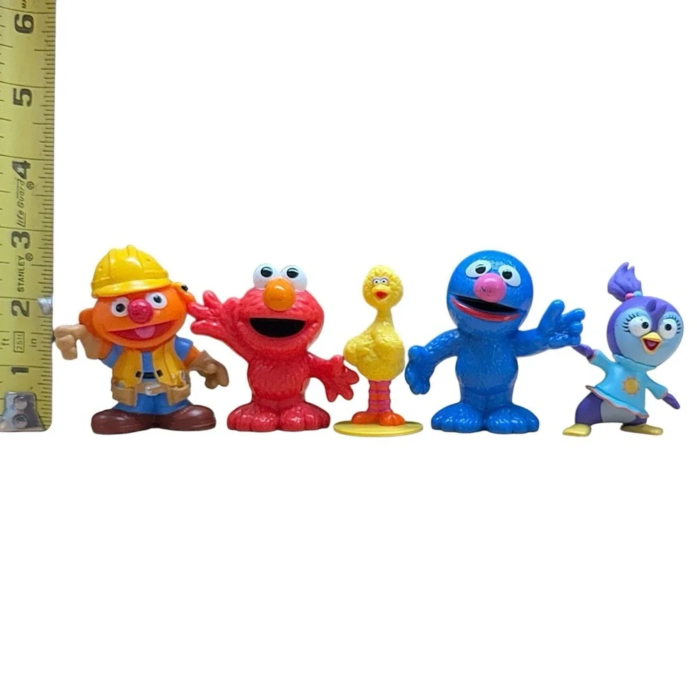 Sesame Street Big Bird Elmo Ernie Grover & Muppet Babies Summer Penguin Toy Lot